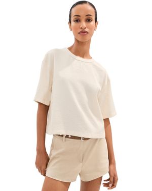 Le Bos Chandler Satin Tee - Natural
