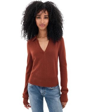 ÉTERNE Vance Cashmere Sweater - Red