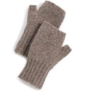 Vince Donegal Cashmere Knit Hand Warmers - Natural