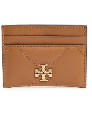 Tory Burch Kira Diamond Quilt Card Case - White