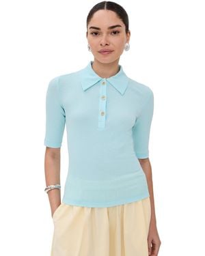 Rosetta Getty Polo T-Shirt - Blue