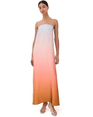 SABLYN Arden Strapless Silk Ombre Maxi Dress - Multicolor