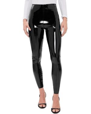 Commando Petite Faux Patent Leather Leggings - Black
