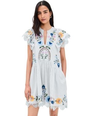 Sea Celia Embroidery Dress - White