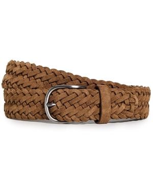 Anderson's Suede Woven Belt - Multicolour