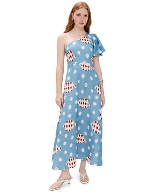 Hunter Bell Carmen Dress - Blue