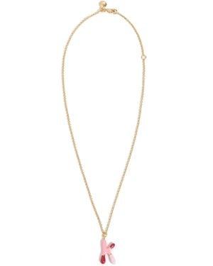 Mayamar Enamel Initial Necklaces - White