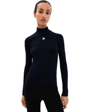 Courreges Reedition Knit Sweater - Blue