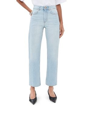 BITE STUDIOS Curved Organic Cotton Denim Jeans - Blue