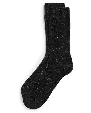 Norse Projects Bjarki Neps Wool Rib Socks - Black