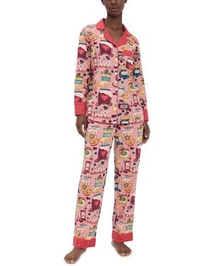 Printfresh Long Sleeve Pyjama Set - Red