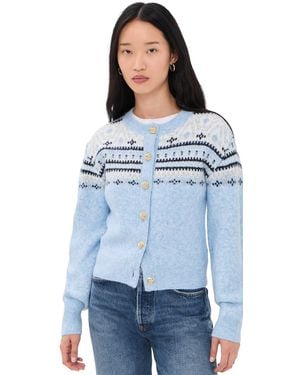 Generation Love Hilda Fair Isle Cardigan - Blue