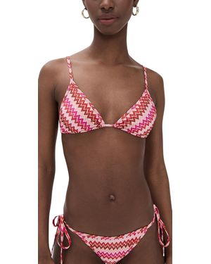 Ramy Brook Azura Bikini Top - Red