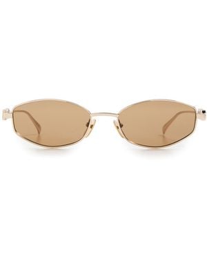 Gucci Oval Frame Sunglasses - Multicolour