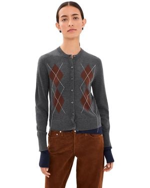 Acne Studios Double-Layered Cardigan - Black
