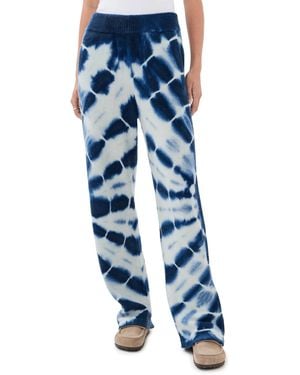 The Elder Statesman Tie Dye Pants - Blue