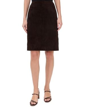 Madewell Suede Mini Skirt - Black