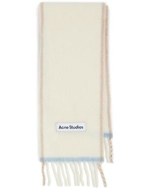 Acne Studios Vally Solid Scarf - White