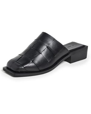 St. Agni Woven Mules - Black