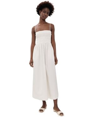 Pistola Bianca Shirred Bodice Dress - White