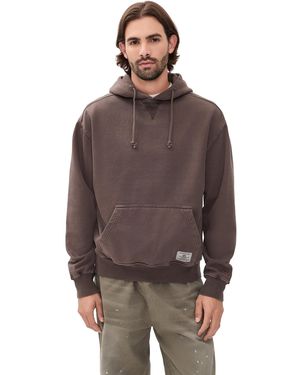 Alpha Industries Essential Washed Relaxed Hoodie - Brown