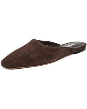 Emme Parsons Flat Mules - Black