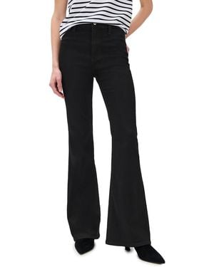 DAZE Sunset Flare High Rise Flare Jeans - Black