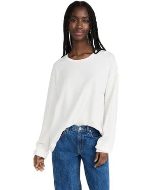 SLVRLAKE Denim Long Sleeve Skate Tee - White