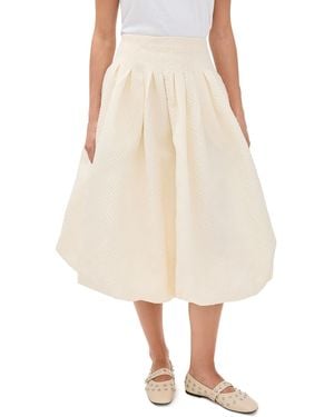 Sea Fayetta Embossed Bubble Skirt - Natural