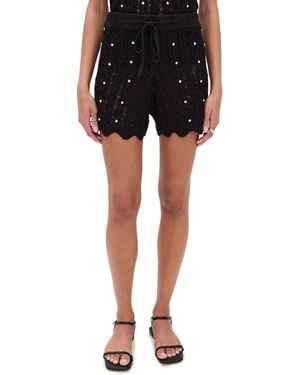 Generation Love Joe Crystal Pointelle Shorts - Black