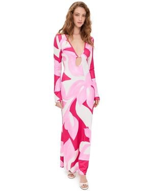 Seven Wonders Amoree Long Sleeve Maxi Dress - Pink
