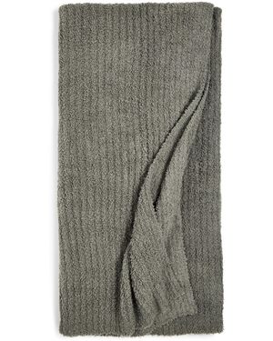 Barefoot Dreams Cozychic Ribbed Throw - Gray