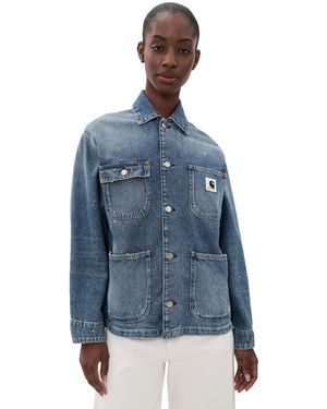 Carhartt Og Michigan Coat (Destroy Wash, Splatter) - Blue