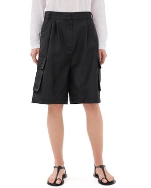 Tibi Crispy Nylon Stella Shorts - Black