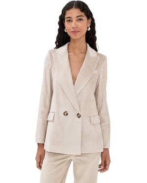 Veronica Beard Sevyn Dickey Corduroy Jacket - Natural