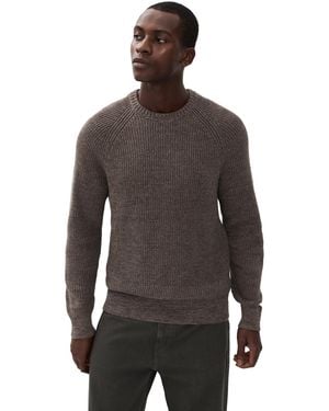 Madewell Cotton Shakerstitch Crewneck Sweater - Black