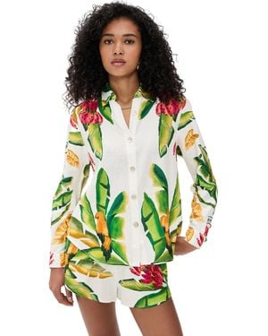 FARM Rio Summer Foliage Button Down - Green