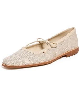 Kaanas Misha Canvas Ballerina Flats - White