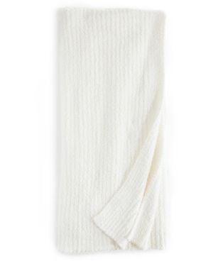 Barefoot Dreams Cozychic Ribbed Throw - White