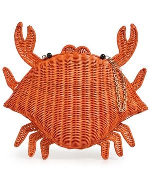 Serpui Pablo Crab Clutch - Orange