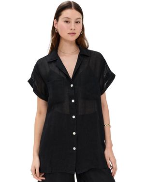 Vitamin A Playa Pocket Blouse - Black