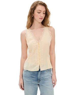 PAIGE Ancona Silk Top - Blue