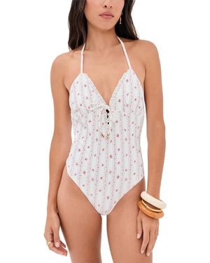LoveShackFancy Nolanne One Piece - White