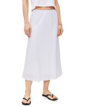 LNA Waialea Eyelet Skirt - White