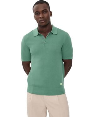 Paul Smith Short Sleeve Sweater Polo - Green