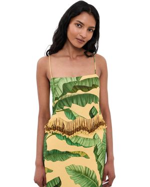 FARM Rio Banana Fruit Leaves Top - Green