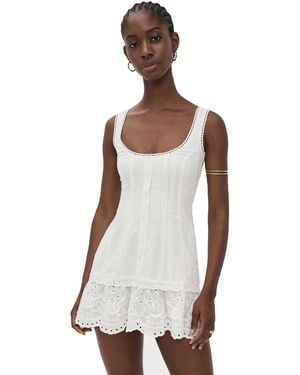 GUIZIO Aylin Eyelet Dress - White