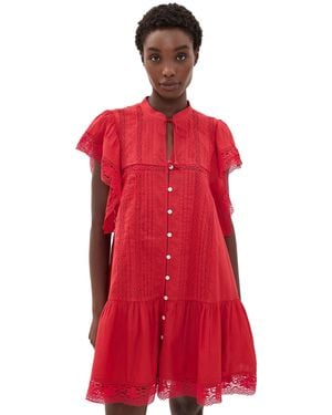 Sea Pippa Solid Mini Dress - Red