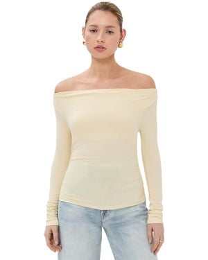 Le Bos Scarlet Off Shoulder Top - Multicolor