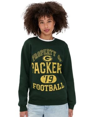 Junk Food Packers Property Crew Fleece Sweatshirt - Green